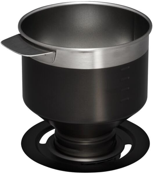 Stanley Perfect Brew Pour Over | Manual Single Cup Coffee Maker | Drip Coffee Maker with Reusable Filter | Easy Clean Stainless Steel | BPA-Free | Charcoal Glow