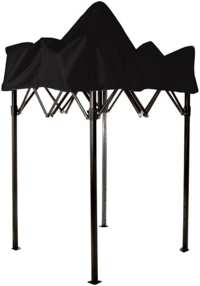 Pop Up Changing Tent - 46.5” Steel Frame Canopy Sun Shelter Pool Cabana, Portable Changing Room, or Privacy Tent for Camping Toilet or Portable Shower - Camping Essentials by Wakeman Outdoors (Black)