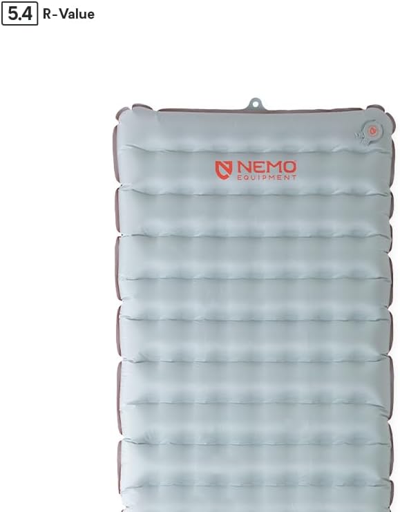 NEMO Equipment Tensor All-Season Ultralight Insulated Sleeping Pad - Regular (72"x20") - Blade/Spicy Orange
