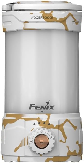 Fenix CL26R Pro Camping Lantern, White Marble, 650 lumens Bright, USB-C Rechargeable , Compact and Portable Perfect for Hurricane, Emergency, Hiking, Power Outage with LumenTac Organizer