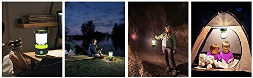 Battery Powered LED Camping Lantern, Super Bright Dimmable with 4 Light Modes, Waterproof Tent Light, Portable Lantern Flashlight for Hurricane, Emergency , Power Outages
