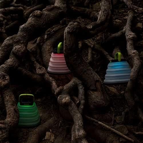 Goal Zero Crush Light Chroma Lantern Collapsible Solar Lantern 3 White Plus Multicolour Fade Plus 6 Colour Modes Turn Campsite Into A Party Built-in Solar Panel Or Charge from Any USB Port,Black