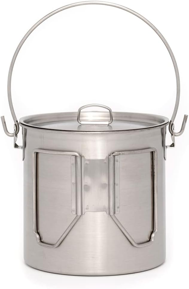 The Pathfinder School Stainless Steel Bush Pot and Lid Set (64 ounce)