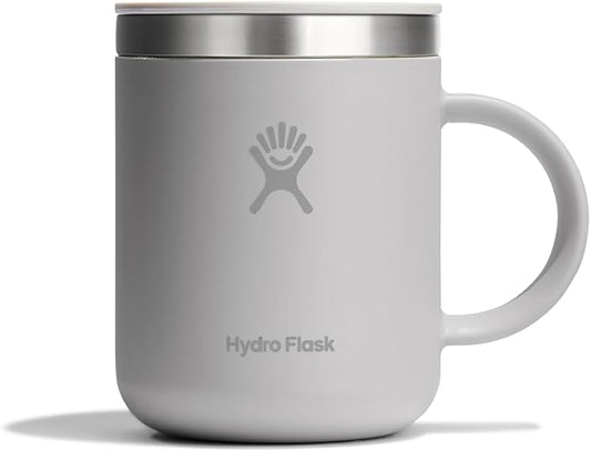 Hydro Flask Coffee Mug – Insulated Stainless Steel, Non Spill, Leak Proof Travel Mug 12 Oz Birch Gray