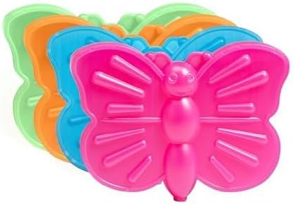 Fit & Fresh Cool Coolers Kids Lunch Box Ice Packs, Slim Ice Packs for Lunch Bags, Lunch Ice Packs Reusable-Multicolored 12 Pack Butterfly