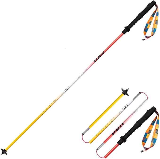 AONIJIE Trekking Poles -2 Ultralight Collapsible Carbon Fiber Hiking Poles with Anti-Shock and Quick Lock System, Folding Walking Sticks for Hiking, Camping