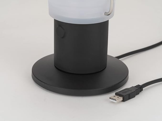 Snow Peak Mini Hozuki - Battery-Powered & Lightweight Camping Light - Portable Lantern for Soft, Ambient Light, Black