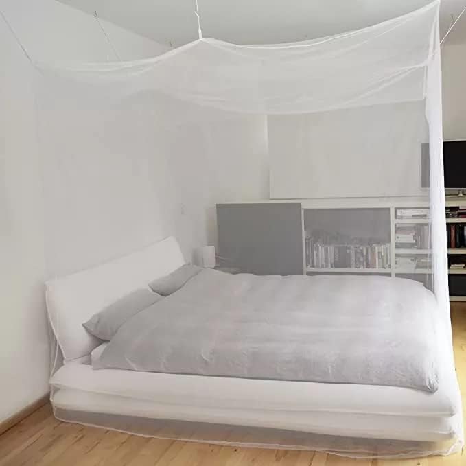 Mosquito NET for Full and Queen Size , L 75 X W 71 X H 59 inch, White (OR19106)