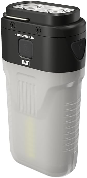 Nitecore LR70 Lantern Flashlight, 3000 Lumen, Long Runtime, USB-C Rechargeable, Portable QC PD with Red Light and Sticker for Camping, Tent, Power Outages, Emergency, Hurricane and Hiking