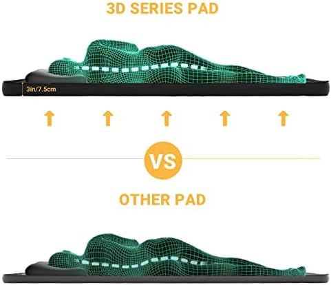 KingCamp Self Inflating Sleeping Pad for Camping Ultra Thick Double Single Foam Mattress High R Value Camping Air Pad Mat, Multi Colors & Sizes