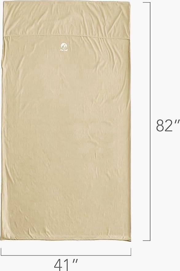 Pike Trail Sleeping Bag Liner – Travel and Camping Sheet, Lightweight and Compact Insert with Full Length Zipper and Guarantee