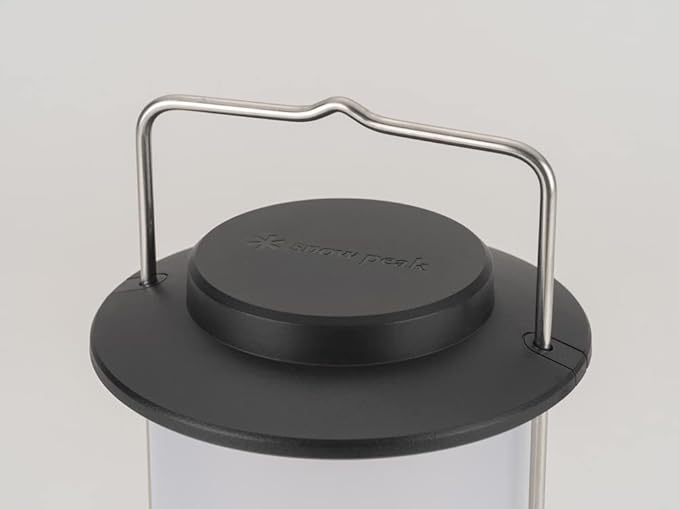 Snow Peak Mini Hozuki - Battery-Powered & Lightweight Camping Light - Portable Lantern for Soft, Ambient Light, Black