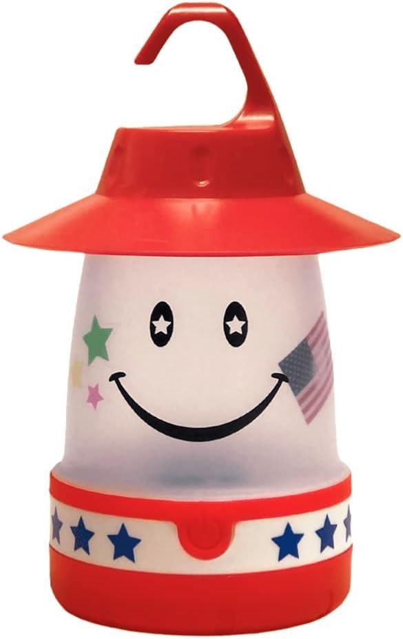Smile LED Lantern - USA - Portable Night Light Camping Lantern for Kids