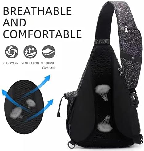 Water-Proof Sling bag/Crossbody Backpack/Shoulder Bag with USB Charging Port for Travel, Hiking, Cycling, Camping