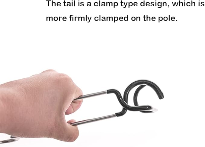 2Pack Camping Hook Hanger Stainless Steel lamp Hanger Stand Camping Lantern Hook Non-Slip Lamp Hanger