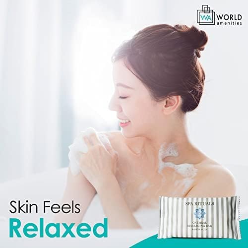 Bodyography Toiletry Kit, 6 Piece Set Shampoo, Conditioner, Body Wash, Lotion, Hand Soap, Massage Bar, Clear Travel Bag