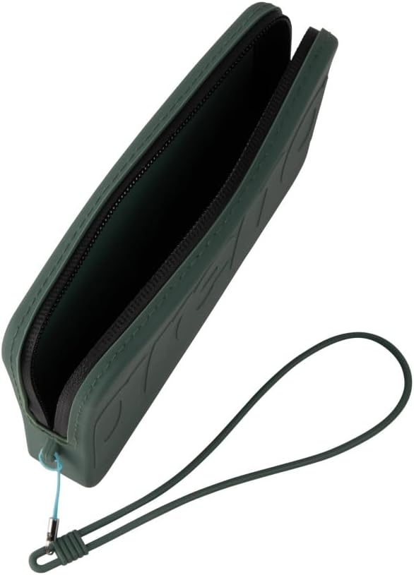 ARENA Dry Clutch Bag Waterproof Silicone Zipper Handbag Beach and Pool Water Resistant Pouch, 3.9 x 6.5 Inches, Green Sage