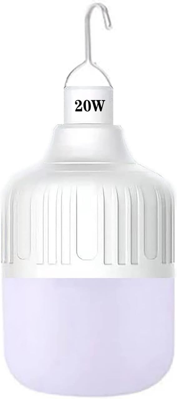 [800 Lumens] Rechargeable Camping Lantern , IPX7 Waterproof LED Emergency Light - 1200mAh Battery, USB Charging, 5 Light Modes for Tent/Hiking/Hurricane (20W)