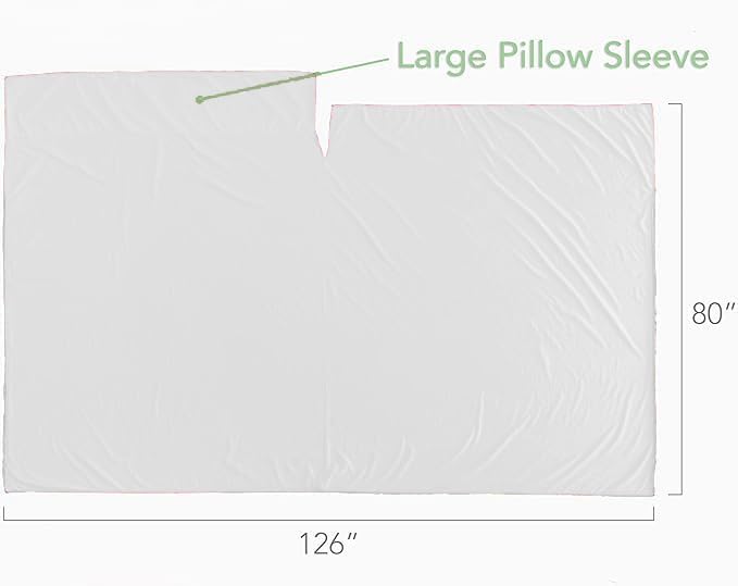 Pike Trail Sleeping Bag Liner – Travel and Camping Sheet, Lightweight and Compact Insert with Full Length Zipper and Guarantee