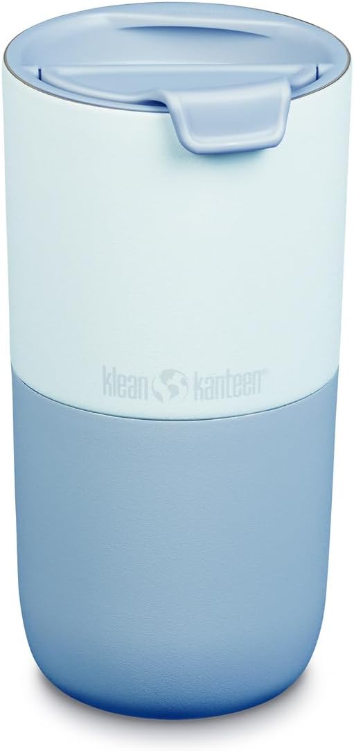 Klean Kanteen Rise Tumbler - Insulated Stainless Steel Tumbler w/Flip Lid, 16 oz, Blue