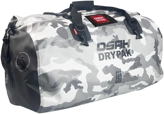 Motorcycle Dry Bag - Waterproof Motorcycle Duffle & Luggage Tail Bag Saddle Bags with Roll Top Closure, Large Storage Space，for Motorcycle Back Seat(Sky, 60L)