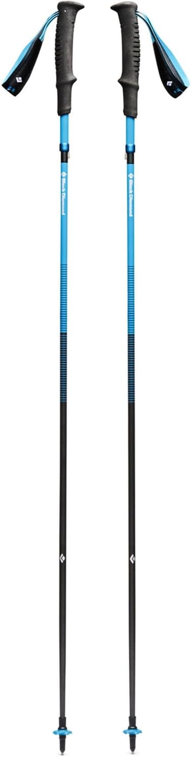 Black Diamond Women's Distance Carbon Z Trekking and Running Poles, Pair of Foldable, Ultra Lightweight, Fixed Length Carbon Fiber Hiking Poles