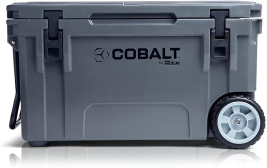 Cobalt 55 Quart Roto Molded Super Ice Cooler | Large Ice Chest Holds Ice Up to 3 Days |