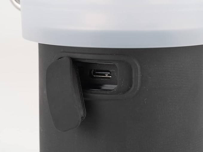 Snow Peak Mini Hozuki - Battery-Powered & Lightweight Camping Light - Portable Lantern for Soft, Ambient Light, Black