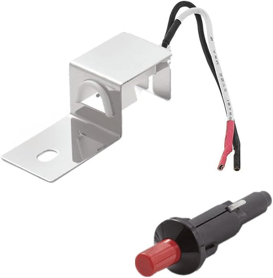 SafBbcue 80462 Grill Igniter Replacement for Weber Q1000/Q2000 Grill Accessories Replacement Parts,for Weber Q100 Q200 Gas Grill Ignitor for Weber 386001 386002 566001 Grill Parts, Ignition Button