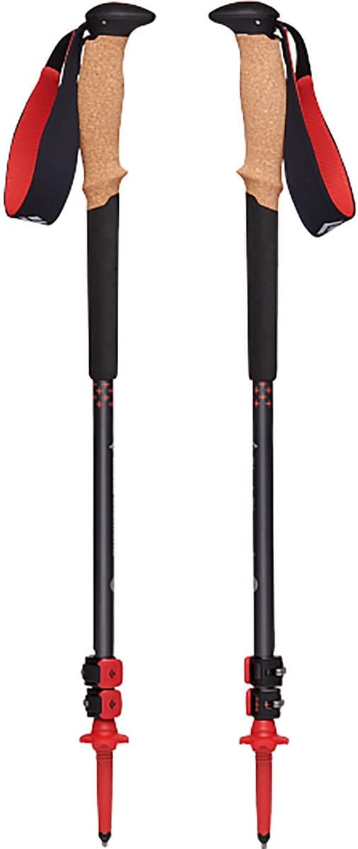 Black Diamond Pursuit Aluminum Trekking-Hiking Poles - Collapsible & Adjustable