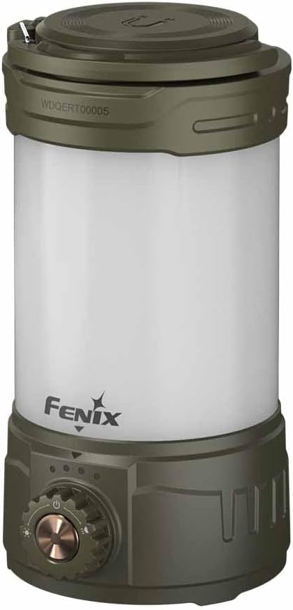 Fenix CL26R Pro Camping Lantern, Olive Drab, 650 lumens Bright, USB-C Rechargeable , Compact and Portable Perfect for Hurricane, Emergency, Hiking, Power Outage with LumenTac Organizer