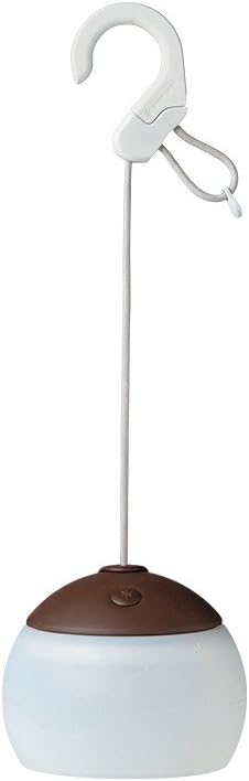 Snow Peak's Hozuki Lantern, Bark, ES-070BR, Made in Japan, Lifetime Product Guarantee, Lightweight, Compact for Camping or Backpacking, Camping Light