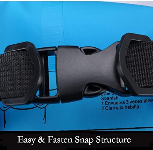 Outdoor Dry Sack/Floating Waterproof Bag 2L/3L/5L/10L/15L/20L/30L for Boating, Kayaking, Hiking, Snowboarding, Camping, Rafting, Fishing and Backpacking (Black, 30L)