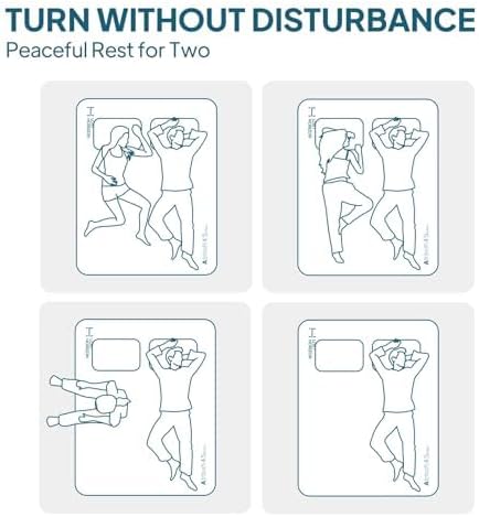 LOSTHORIZON Air & Foam Camping Mattress, Self-Inflating Sleeping Pad, 4.5" Thick, with Air Pump, Queen