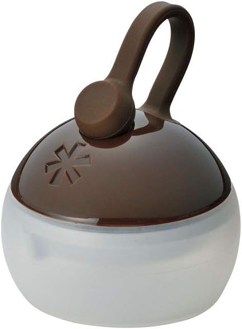 Snow Peak's Mini Hozuki Lantern, Bark, S-041BR-US, Designed in Japan, Lifetime Product Guarantee, Lightweight, Compact for Camping or Backpacking, Camping Light, One Size