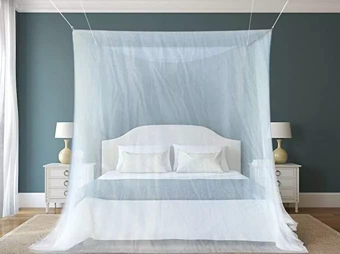 Mosquito NET for Full and Queen Size , L 75 X W 71 X H 59 inch, White (OR19106)