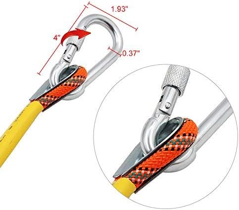 X XBEN Outdoor Climbing Rope 10M(32ft) 20M(64ft) 30M(96ft) 50M(160ft) 70M(230ft) 152M(500FT) 352M(1000FT) Static Rock Climbing Rope for Escape Rope Ice Climbing Equipment Fire Rescue Parachute