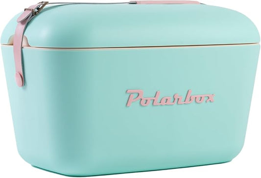 Retro Beach Cooler Vintage Picnic Lunch Box Bag Portable Cooler Travel Camping Hiking 90s Style Ice Chest