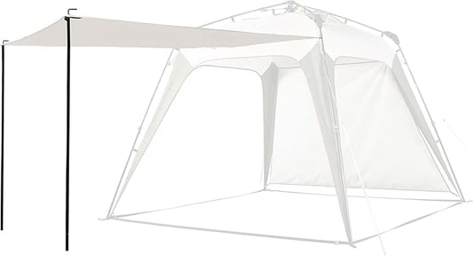 Pop Up Canopy Sun Shelters Shade Tent Pop Up 8.2' X 8.2' - Instant Portable Sports Cabana Umbrella, Easy Set-up and Take Down, with Sun Protection and One Shade Wall Included (Beige)