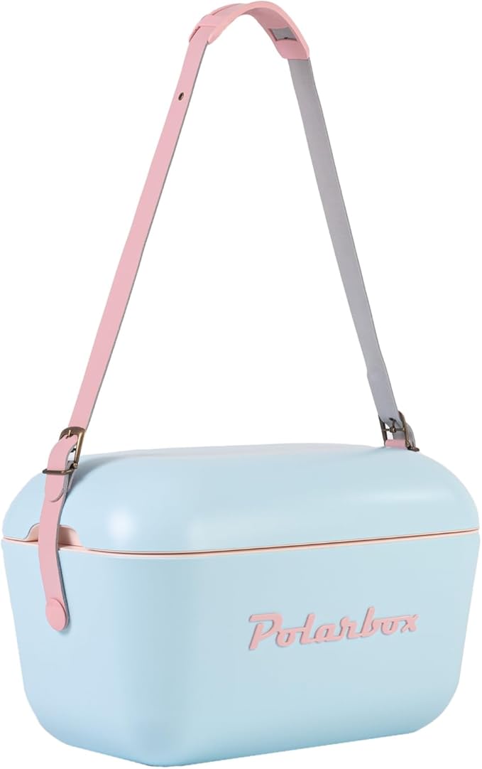 Retro Beach Cooler Vintage Picnic Lunch Box Bag Portable Cooler Travel Camping Hiking 90s Style Ice Chest