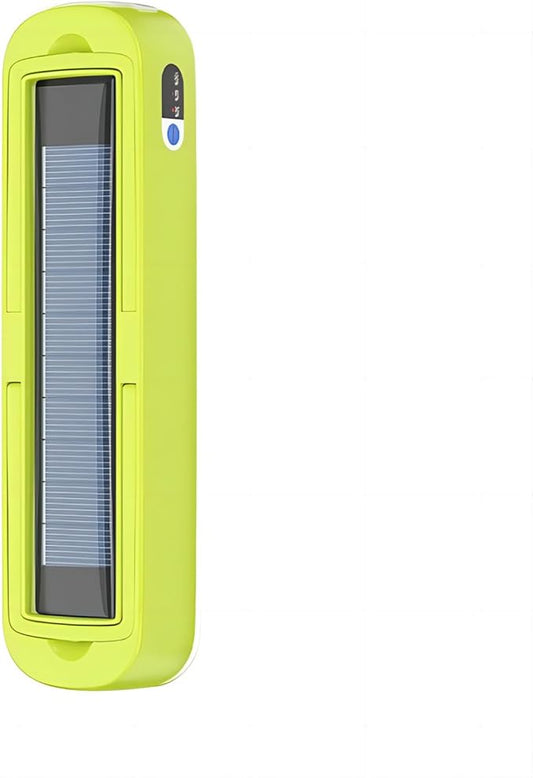 Solar Rechargeable Camping Lantern - 2000 Lumens, 4 Light Modes, Portable Power Bank (Green)