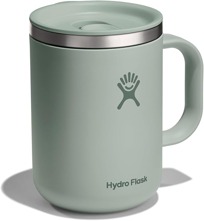 Hydro Flask Coffee Mug – Insulated Stainless Steel, Non Spill, Leak Proof Travel Mug 24 Oz Agave Green