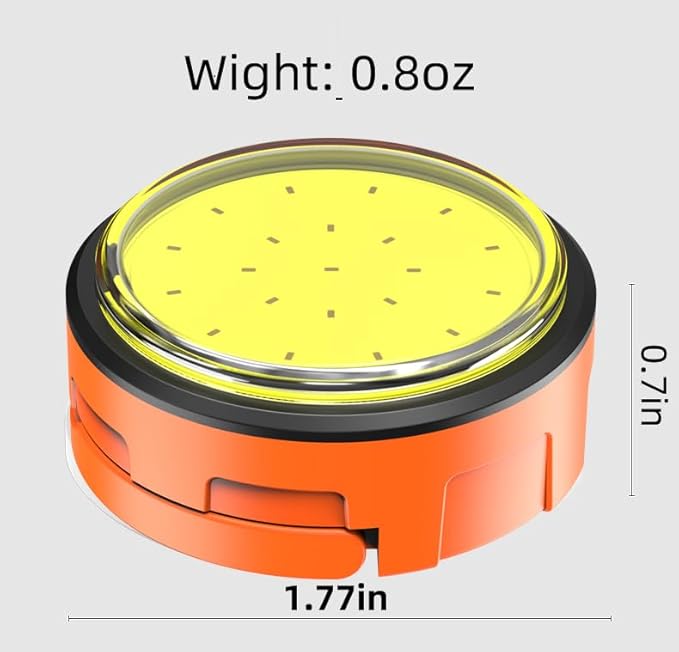 5 Pack Small Mini Rechargeable Work Light ,Camping Light,Camping Tent Lantern,3 Light Modes，for Night Camping,Emergency Repair, Hiking, Indoor and Outdoor Emergency Light