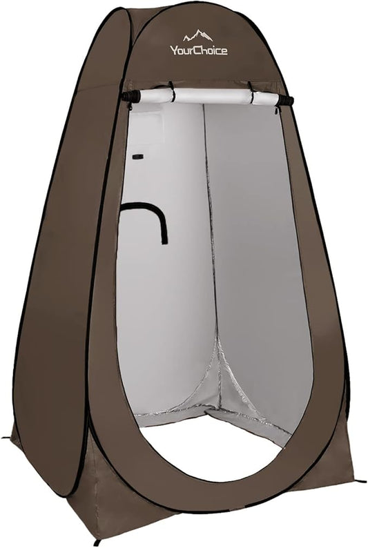 Your Choice Pop Up Privacy Shower Tent - Portable Changing Tent for Camping, Beach & Hiking - 6.2FT Lightweight with Carry Bag, Quick Setup & Full Coverage