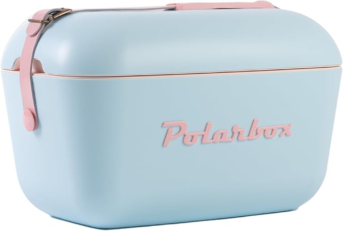 Retro Beach Cooler Vintage Picnic Lunch Box Bag Portable Cooler Travel Camping Hiking 90s Style Ice Chest
