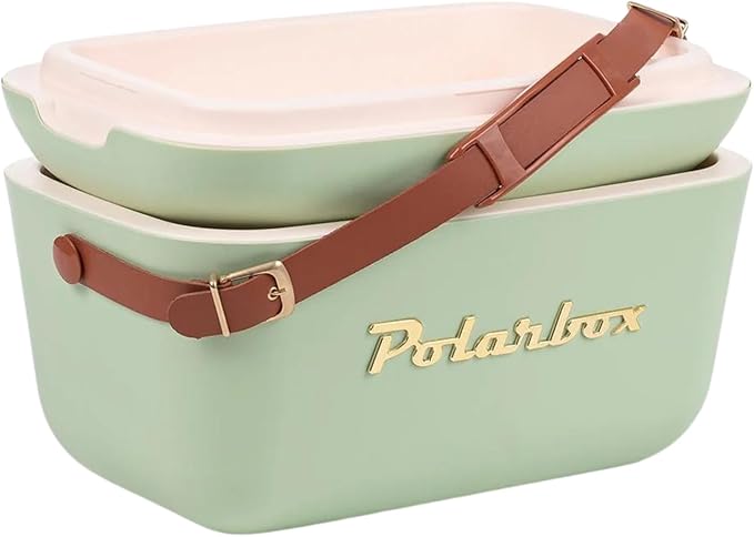 Retro Beach Cooler Vintage Picnic Lunch Box Bag Portable Cooler Travel Camping Hiking 90s Style Ice Chest
