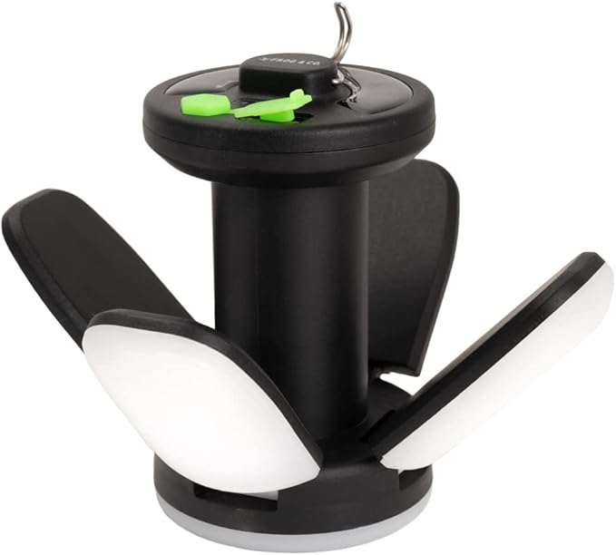 QuadPod Solar Camping Lantern for Camping - Portable Rechargeable LED Lamp Backup Power Bank Perfect for Hiking, Travel and More - Emergency Light for Power Outages, Hurricane, Survival Kits