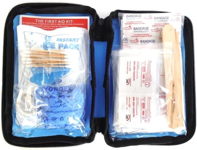 Galaxy 131 Pcs First Aid Kits Tool for Survival Emergency Trauma Military Combat Tactical Medical Hunting Camping Hiking IFAK EMT Bag (131 Pcs Blue First Aid Kits)