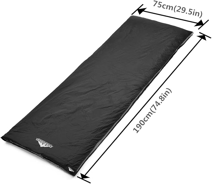 AGEMORE Ultralight Warm Weather Sleeping Bag, Portable Lightweight Waterproof Compact Sleeping Bag with Compression Sack, Fit for Kids Teens or Adults Outdoor Camping, Backpacking & Hiking