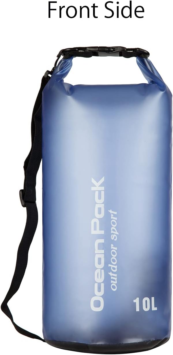 Waterproof Dry Bag,10L/20L Roll Top Waterproof Dry Bag Backpack For Kayaking Boating Swimming fow Women Men (Blue-10L)